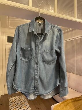 cloth & stone Light Blue Denim Button-Down Shirt